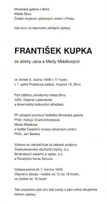 Výstava „František Kupka“ ze sbírky Jana a Medy Mládkových